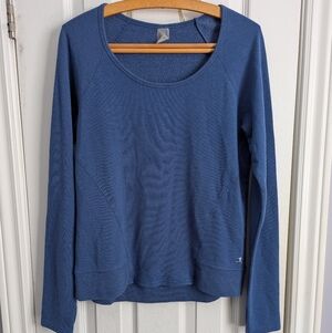 Women's Danskin Modal Blend Scoop Neck Sweatshirt Blue S